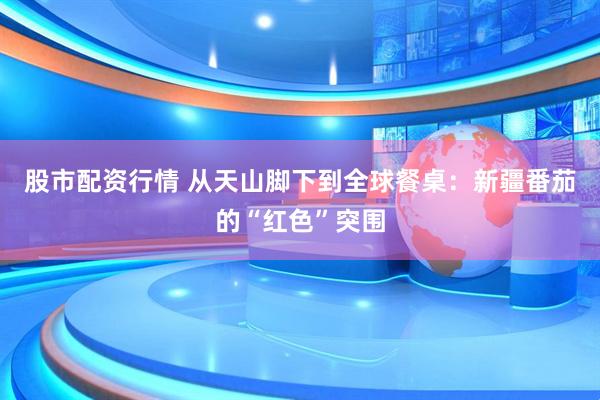 股市配资行情 从天山脚下到全球餐桌：新疆番茄的“红色”突围