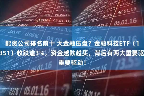配资公司排名前十 大金融压盘？金融科技ETF（159851）收跌逾3%，资金越跌越买，背后有两大重要驱动！